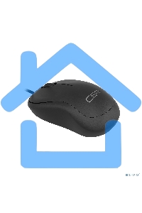 Мышь проводная CBR CM 106 черный, 1000 dpi, USB, кнопки - 3