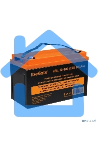 Аккумуляторная батарея ExeGate EX285656RUS HRL 12-100 (12V 100Ah, под болт М6)