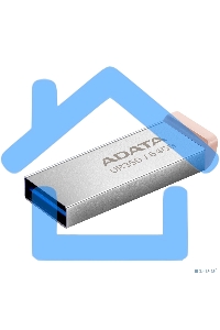 Флешка USB ADATA UR350 (UR350-64G-RSR/BG), 64 Gb, USB 3.2, R/W 100/15, серебристый/коричневый