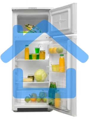 Холодильник Саратов 264 КШД-150/30 белый двухкамерный 122/30л морозилка сверху