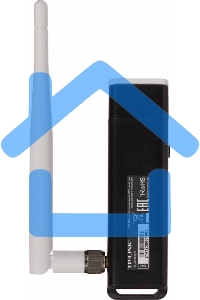 Адаптер TP-Link SOHO TL-WN722N 150Mbps High Gain Wireless N USB Adapter with Cradle, 1T1R, 2.4GHz, 802.11n/g/b, 1 detachable antenna