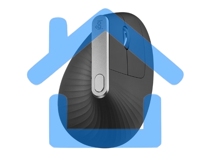 Мышь беспроводная/проводная Logitech MX Vertical графитовый, 4000 dpi, радиоканал, Bluetooth, USB, кнопки - 6