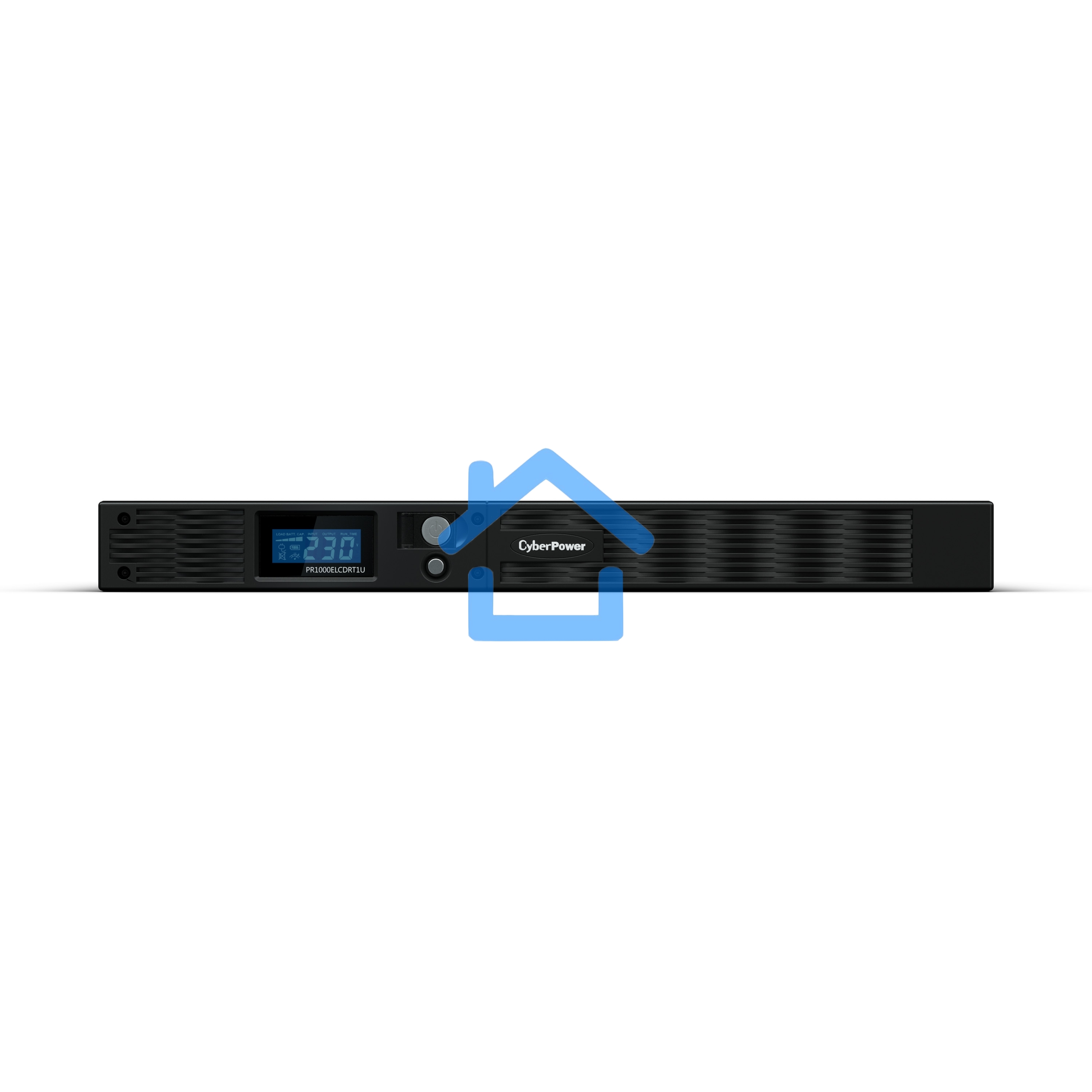 Источник бесперебойного питания Line-Interactive CyberPower PR1000ELCDRT1U 1000VA/800W USB/RS-232/EPO/SNMPslot (6 IEC С13)