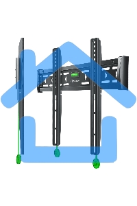 Кронштейн ONKRON FM5 / 32-55'' макс 400*400 наклон 0º от стены: 29мм макс вес 56,8кг