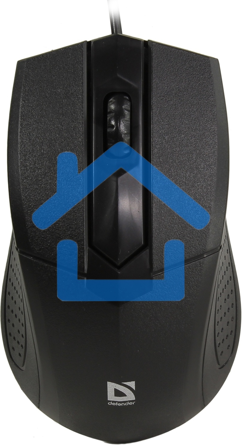 Мышь проводная Defender Optimum MB-270 черный, 1000 dpi, USB, кнопки - 3