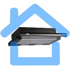 Вытяжка встраиваемая Elikor Интегра 60П-400-В2Л черный, 60 см, 400 куб. м/ч, 55 дБ