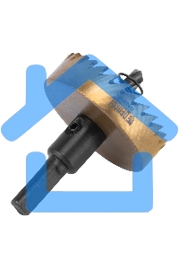 Коронка по металлу Denzel HSS, 50 мм, нитридтитановое покрытие