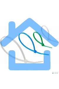 Набор хомутов-стяжек нейлоновых Rexant 100, 150, 200 мм, цветные, НХ-1, тубус 200 шт.