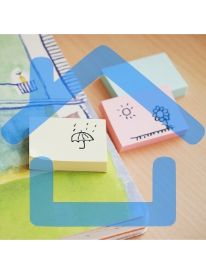 Блок самоклеящийся бумажный Stick`n 21004 38x51мм, 100 листов, 70 г/м2, пастель, 3 цвета в упаковке, без упаковки