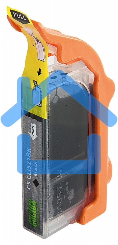 Картридж струйный Cactus CS-CLI521BK черный (8.4 мл) для Canon Pixma MP540/MP550/MP620/MP630/MP640/MP660/MP980/MP990/iP3600/iP4600/iP4700/MX860