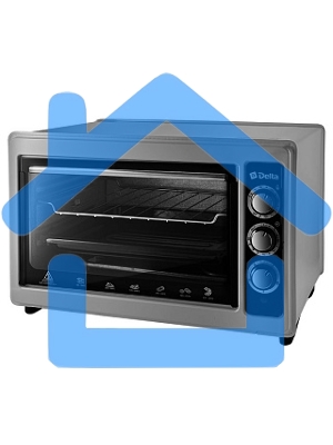 Жарочный шкаф Delta D-0123 серая с тэном повыш. мощности,1300 Вт,37 л,2 нагреват. эл, с термостатом