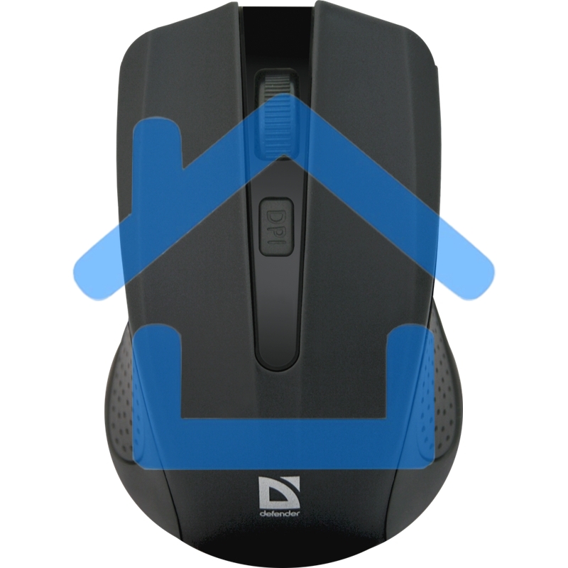 Мышь беспроводная Defender Accura MM-935 черный, 1600 dpi, радиоканал, USB, кнопки - 4