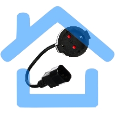 Кабель-переходник UPS->розетка VCOM (IE-320 C14 to Socket Type-F) 3Gx0,75мм VDE <CE002>