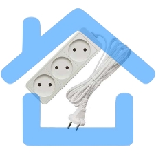 Удлинитель быт. ТМ Союз 2200 Вт 3гн. ПВС 7м 481S-1307