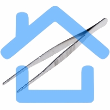 Пинцет прямой, рифленый 200 мм (блистер) Rexant