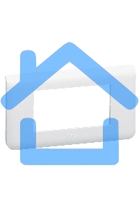 Рамка 4мод. Mosaic New бел. Leg 078814