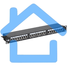 Патч-панель кат.5Е STP, 24 порта (IDC Dual) 1U патч-панель кат.5Е STP, 24 порта (IDC Dual)