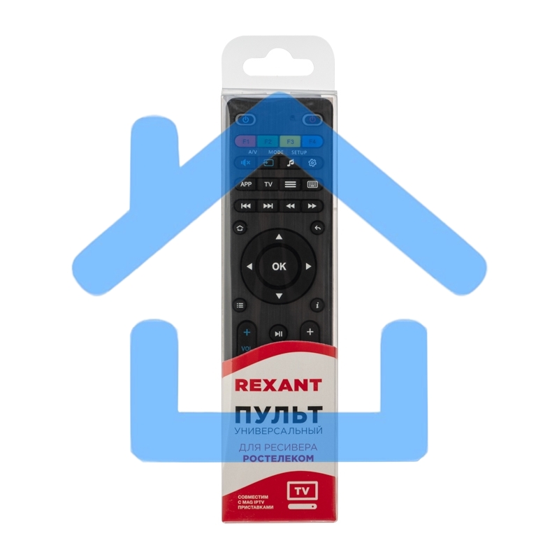 Универсальный пульт дистанционного управления Rexant для ресивера Ростелеком