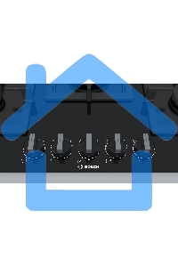 Газовая варочная панель Bosch PPQ7A6B20 черный