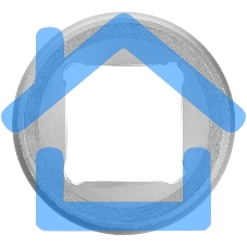 Головка торцевая Matrix, 19 мм, 6-гранная, CrV, под квадрат 1/2