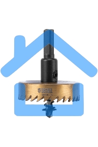 Коронка по металлу Denzel HSS, 50 мм, нитридтитановое покрытие