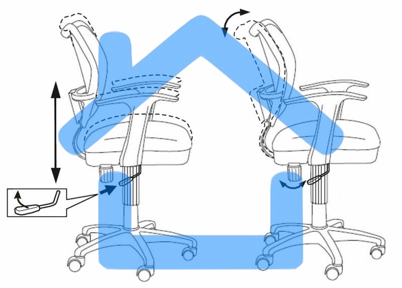 Кресло компьютерное Бюрократ CH-W797/PK/TW-13A TW-13A розовый, спинка сетка, сиденье розовый, колеса белый/розовый, пластик белый