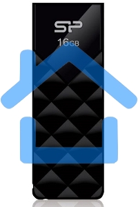 Флешка USB 16 Gb Ultima U03 SP016 Gb,UF2U03V1K USB 2.0 черный