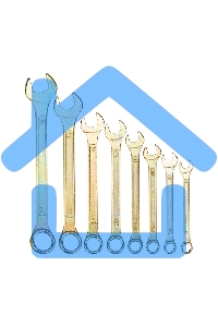 Набор ключей комбинированных Rexant (8-11, 13, 14, 17, 19 мм), 8 шт., желтый цинк