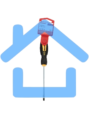 Отвертка шлицевая SL 4х100 мм, двухкомпонентная рукоятка Rexant
