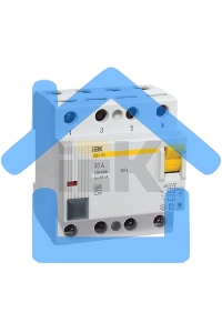 Выключатель дифференциального тока (УЗО) 4п 80А 300мА тип AC ВД1-63 ИЭК MDV10-4-080-300