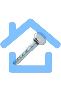 Болт шестигранный KRANZ DIN 933, 10х80, короб (10 шт./уп.)