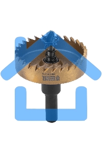 Коронка по металлу Denzel HSS, 50 мм, нитридтитановое покрытие