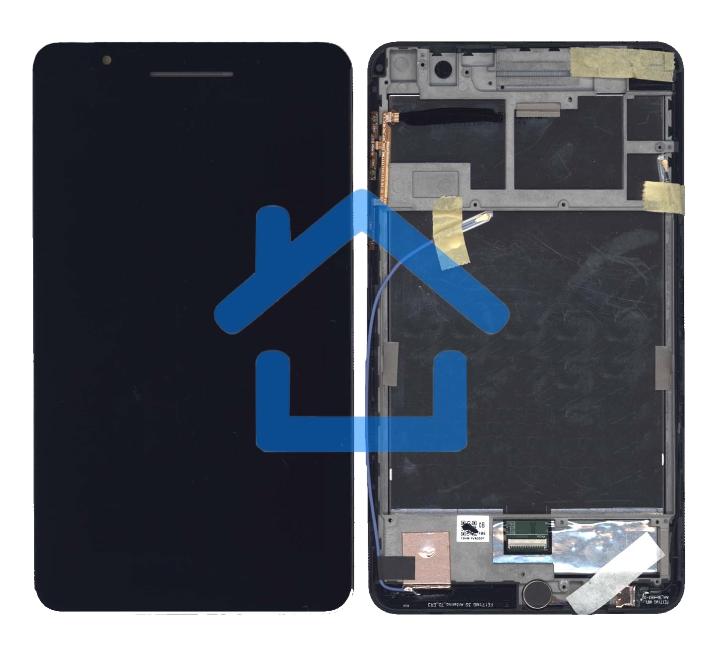 Модуль (матрица + тачскрин) для Asus Fonepad 7 FE171 / FE171CG черный с рамкой
