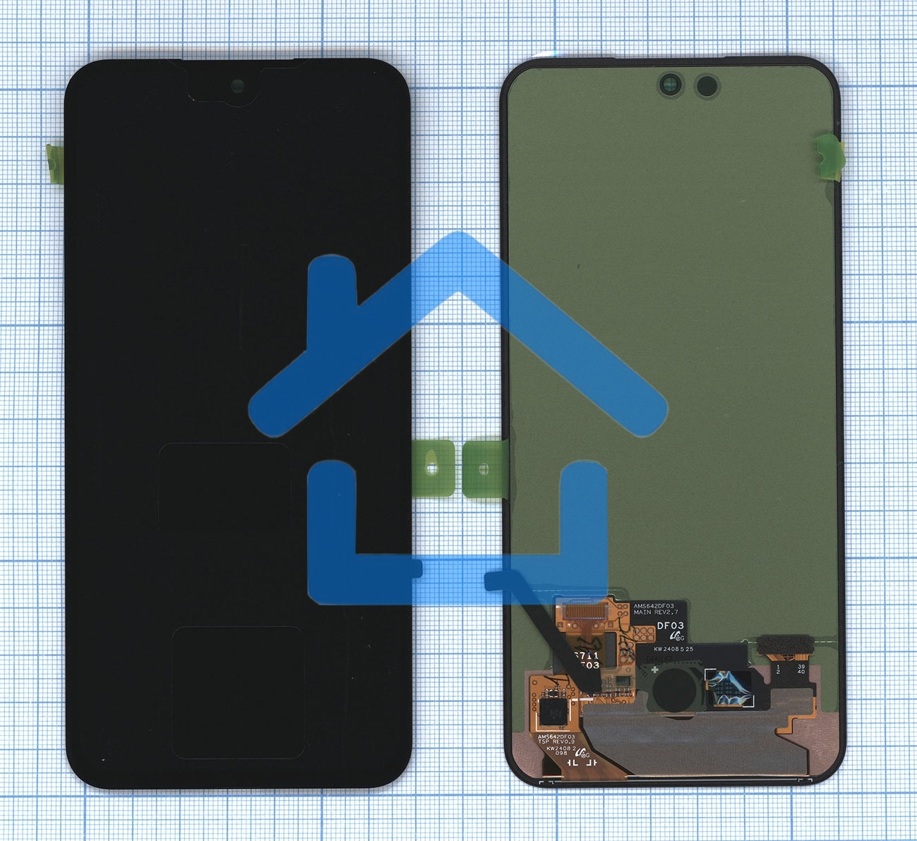 Дисплей для Samsung Galaxy S23 FE 5G SM-S711B в сборе с тачскрином без рамки ServicePack GH82-32856A