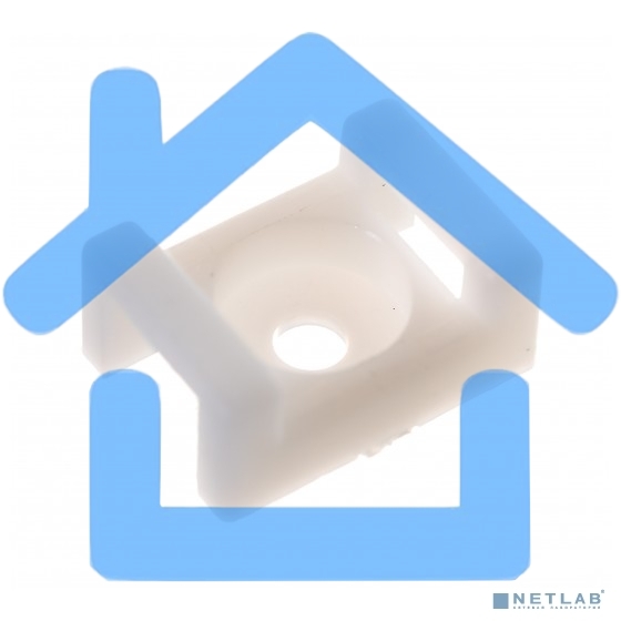 Площадка для крепления стяжки Rexant (ПС-2) 22x16 мм, белая, упаковка 100 шт.