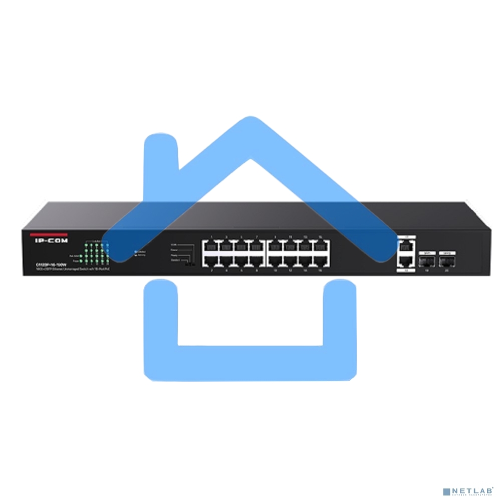 Коммутатор IP-COM 18PORT 1000M 2SFP G1120P-16-150W