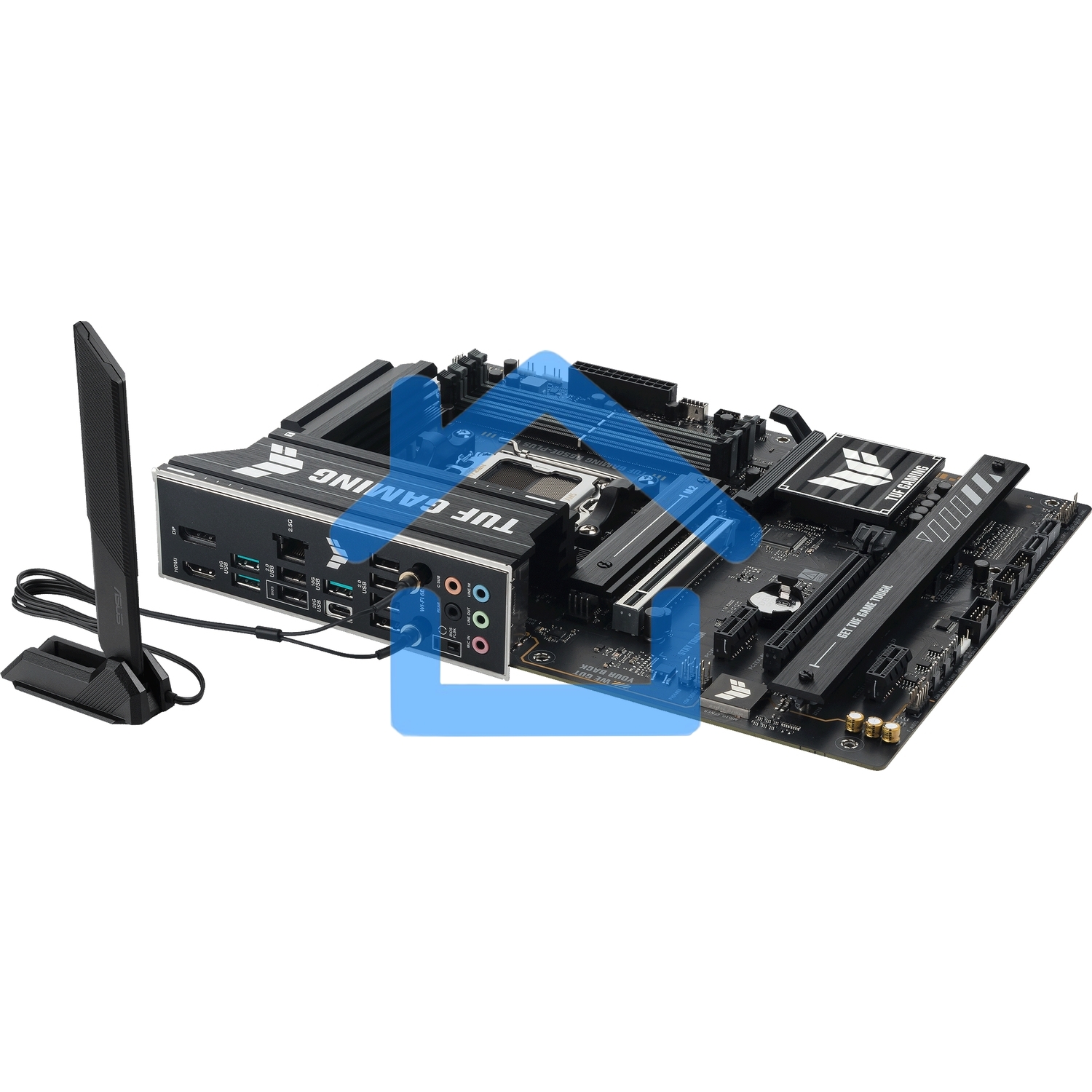 Материнская плата ASUS TUF GAMING B650E-PLUS WIFI, AM5, AMD B650, 4xDDR5, 4xSATA, 3xM.2, 1xPCIe 5.0 x16, 1xPCIe 4.0 x4, 2xPCIe 4.0 x1, 1xDisplayPort, 1xHDMI, 1x2.5Gb LAN, Wi-Fi 6E, Bluetooth 5.3, 1xUSB-C 20Gbps, 3xUSB-A 10Gbps, 6xUSB-A 2.0, 5x3.5 мм, 7.1,