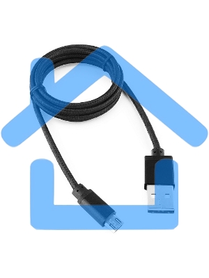 Кабель Gembird USB 2.0 Cablexpert CC-mUSB2bk1m, AM/microBM 5P, 1м, нейлоновая оплетка, алюминиевые разъемы, черный, пакет