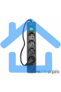 Сетевой фильтр Гарнизон ЕНLB-4 0,5 м 5 розеток черный 