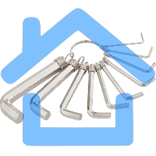 Набор ключей SPARTA 112685HEX 15х10х10шт. никелированный на кольце