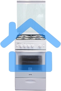 Плита газовая Лысьва ГП 400 МС СТ-2у белый, конфорок 4 газовых, духовка 57 л, 50 см x 84 см x 60 см