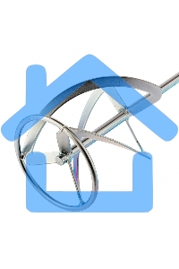 Насадка для миксера, для тяжелых растворов,140 х 590 мм, оцинкованная,хвостовик резьба М14 Сибртех