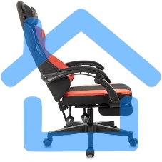 Кресло игровое Zombie Weaver черный/красный