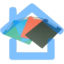 Папка-планшет Бюрократ -PD6002 A4, пластик, 1мм, ассорти