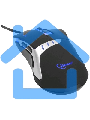 Мышь проводная Gembird MG-520 черный, 3200 dpi, USB, кнопки - 6