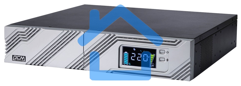 Источник бесперебойного питания Powercom Smart King RT SRT-3000A LCD 2700Вт 3000ВА черный