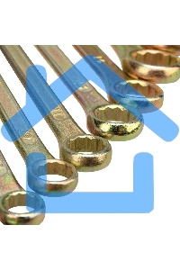 Набор ключей комбинированных Rexant (8-11, 13, 14, 17, 19 мм), 8 шт., желтый цинк