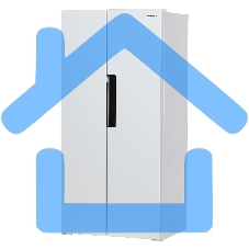 Холодильник Hyundai CS4502F белый двухкамерный Side by Side 271/165л морозилка сбоку