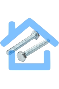 Болт шестигранный KRANZ DIN 933, 10х80, короб (10 шт./уп.)