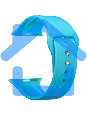 Силиконовый ремешок Lyambda Altair для Apple Watch 38/40 мм DS-APS08-40-BL Blue